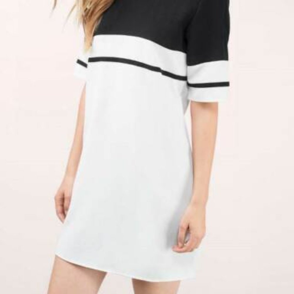 TOBI Stripe Me Shift Dress Color Block